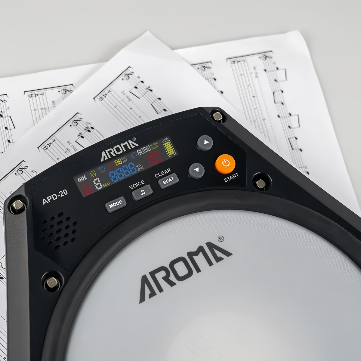Aroma APD-20 Dumb Drum Pad Adj - Drum Practice Pad reseña y precio