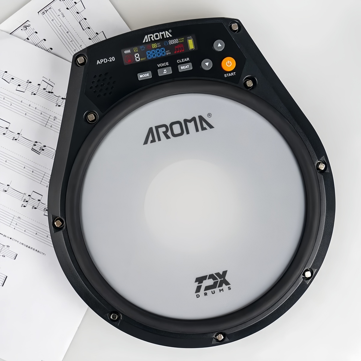 Aroma APD-20 Dumb Drum Pad Adj - Drum Practice Pad reseña y precio
