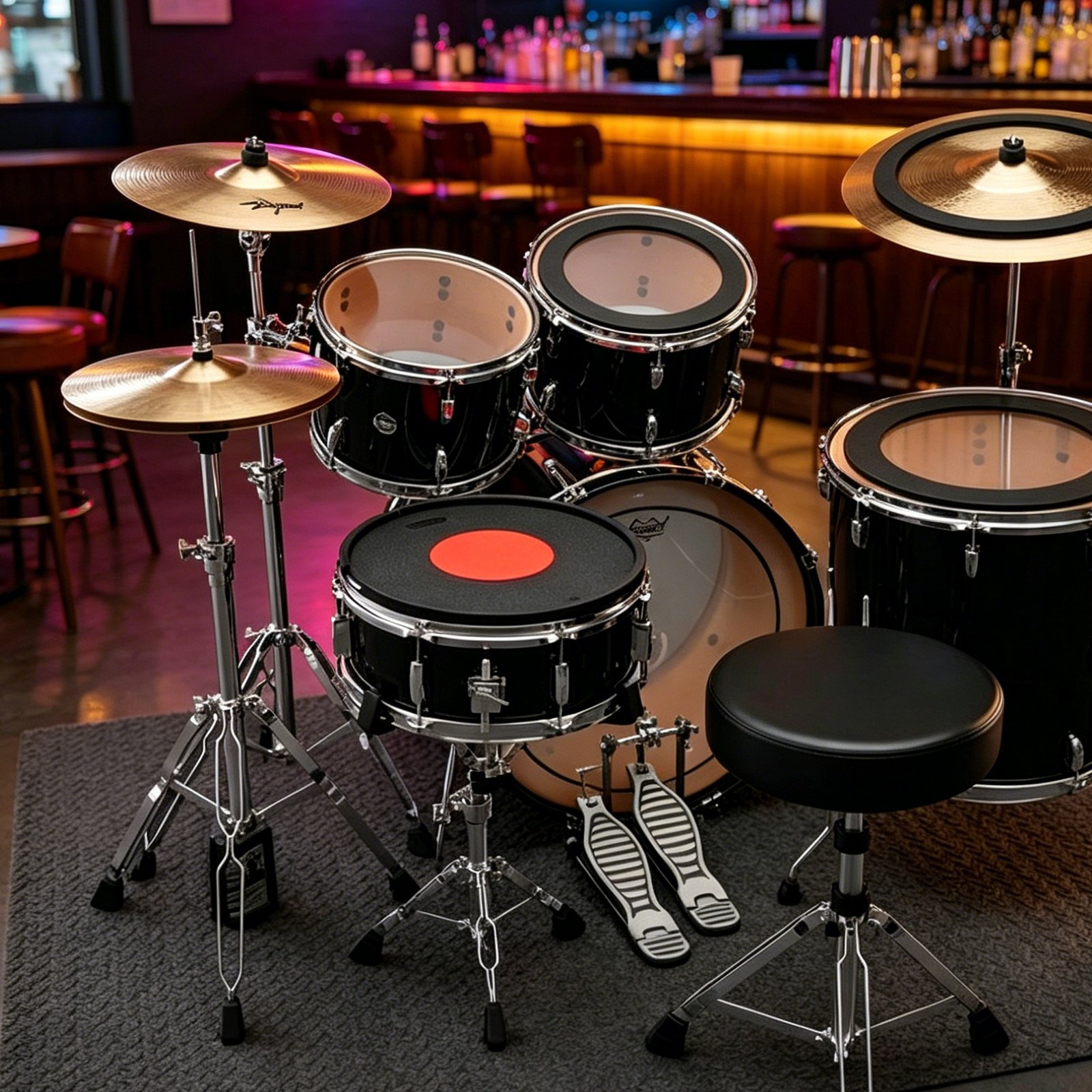 Rubber Drum and Cymbal Mutes N - Drum Practice Pad reseña y precio