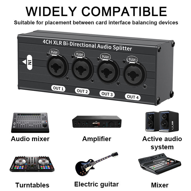 XLR Balanced Audio Splitter 3  - Cable Xlr Balanced reseña y precio