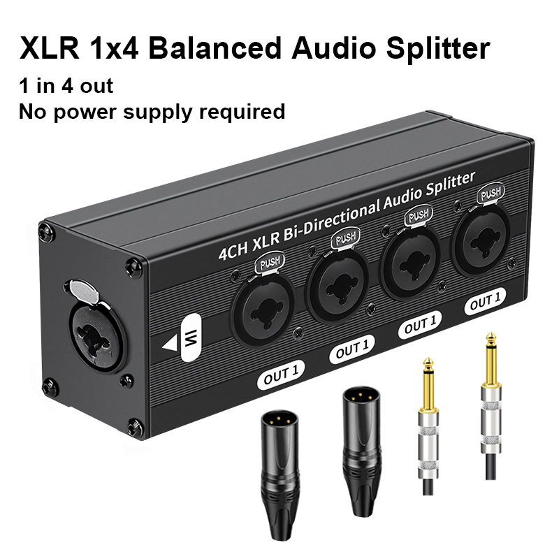 XLR Balanced Audio Splitter 3  - Cable Xlr Balanced reseña y precio