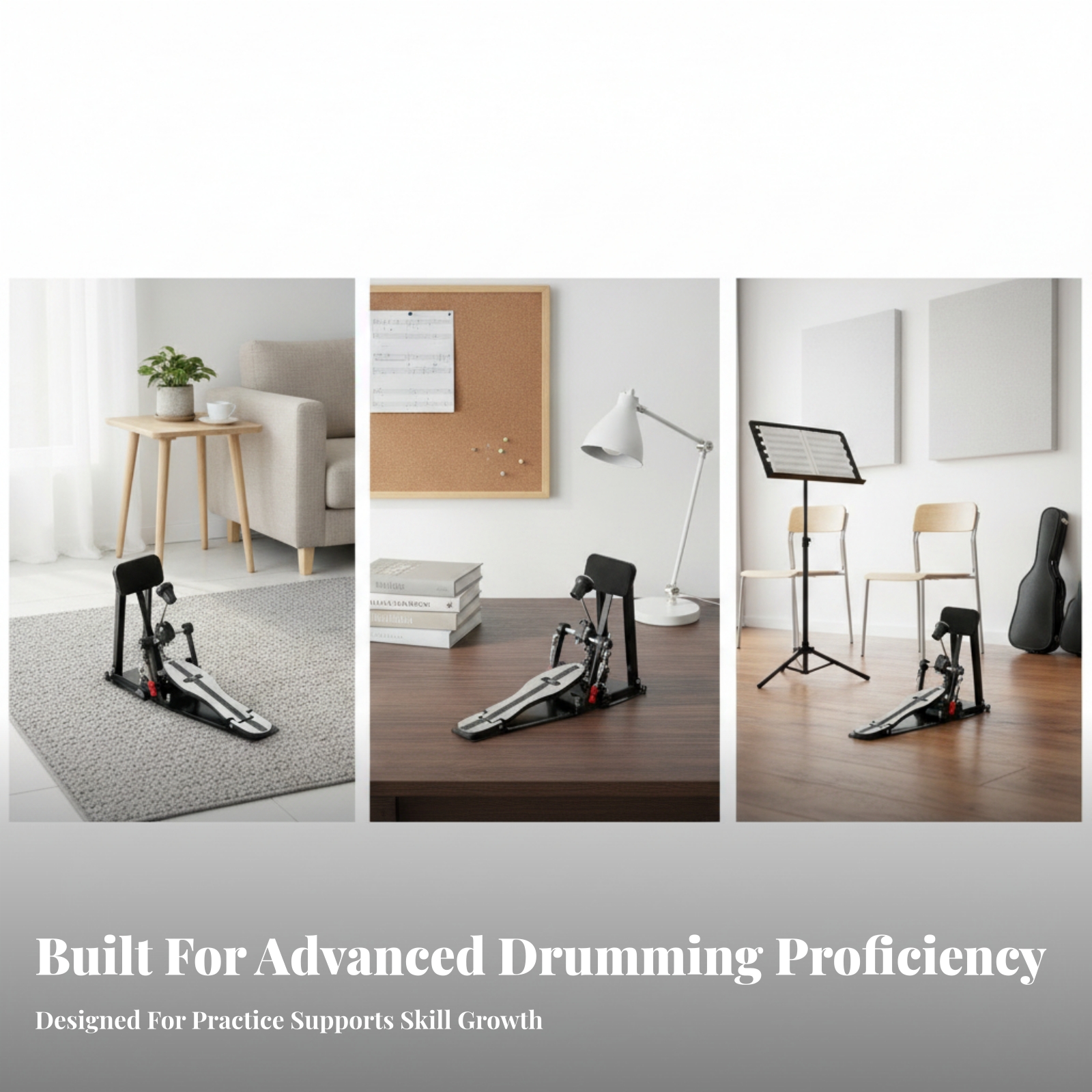 Compact Padded Bass Drum Pract - Drum Practice Pad reseña y precio