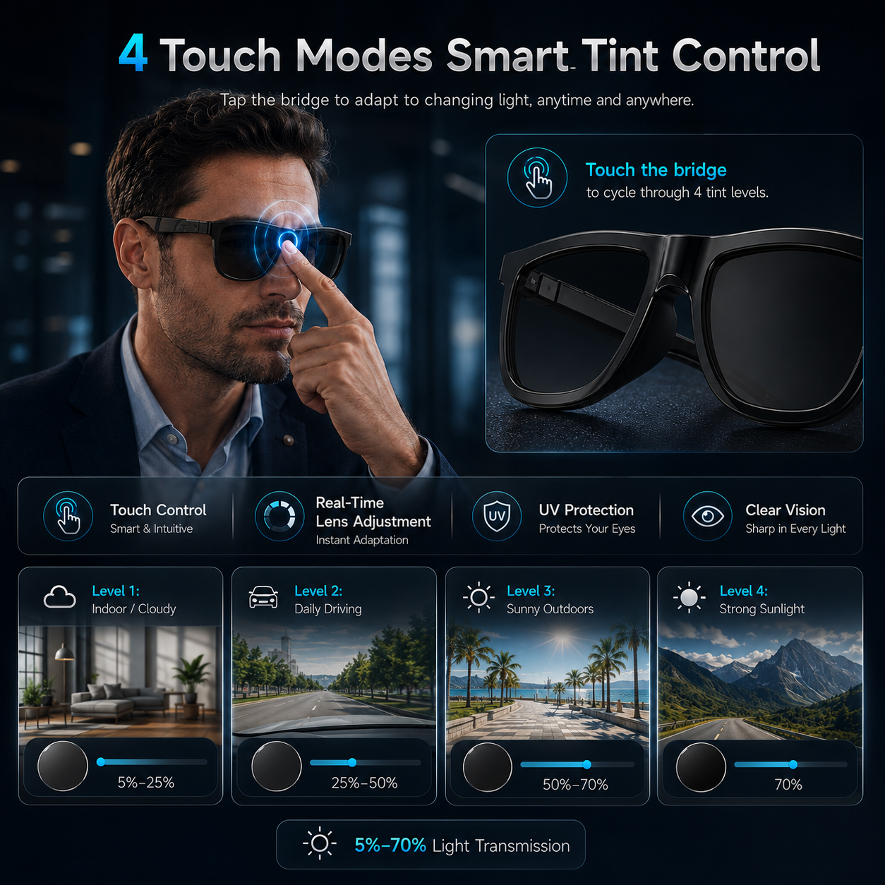 New Touch-Color Change Smart A - Audio Music Ai reseña y precio
