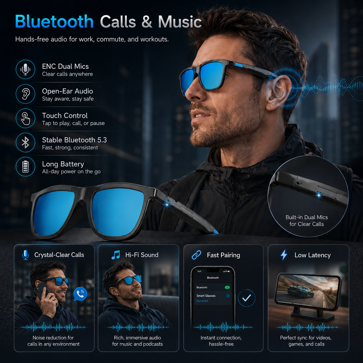 New Touch-Color Change Smart A - Audio Music Ai reseña y precio