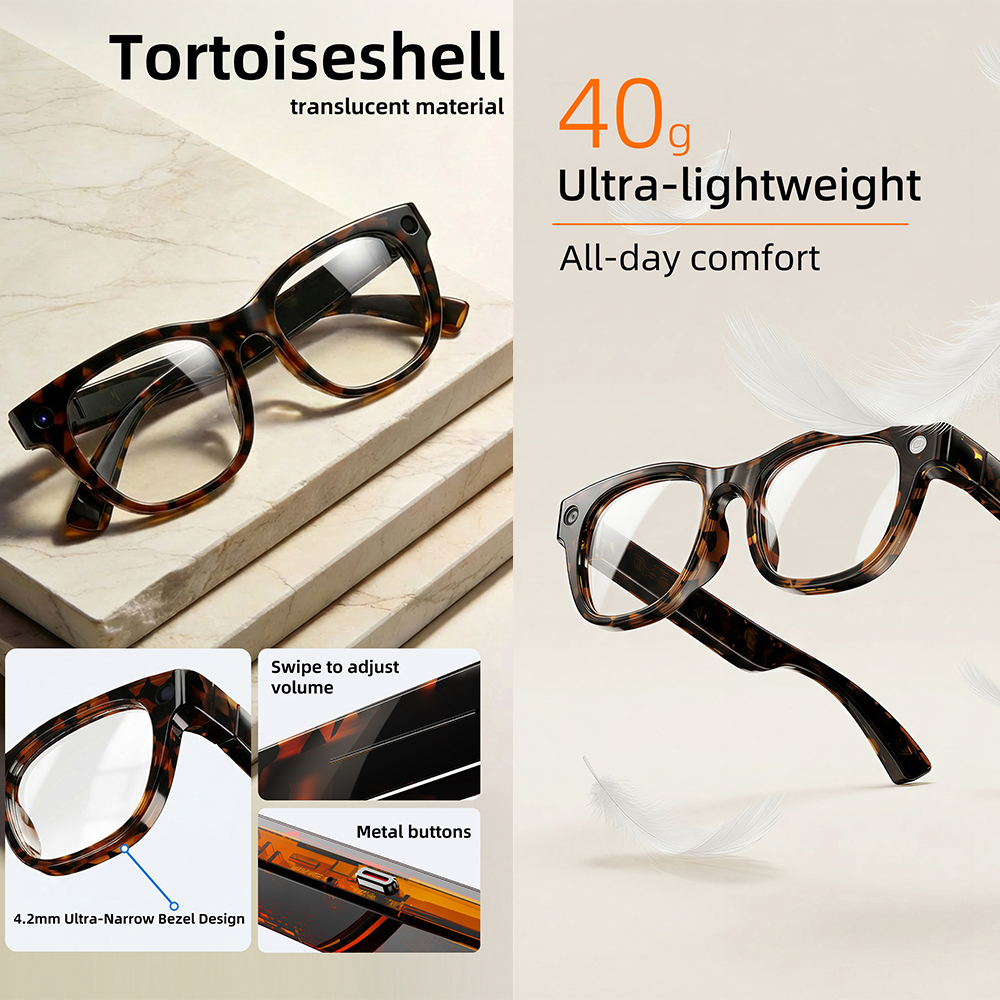 G600 Pro AI Smart Glasses 13MP - Audio Music Ai reseña y precio