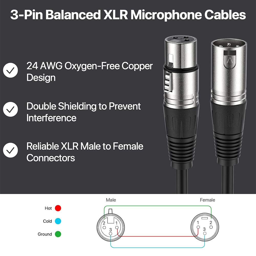 High Quality XLR Cable Male to - Cable Xlr Balanced reseña y precio