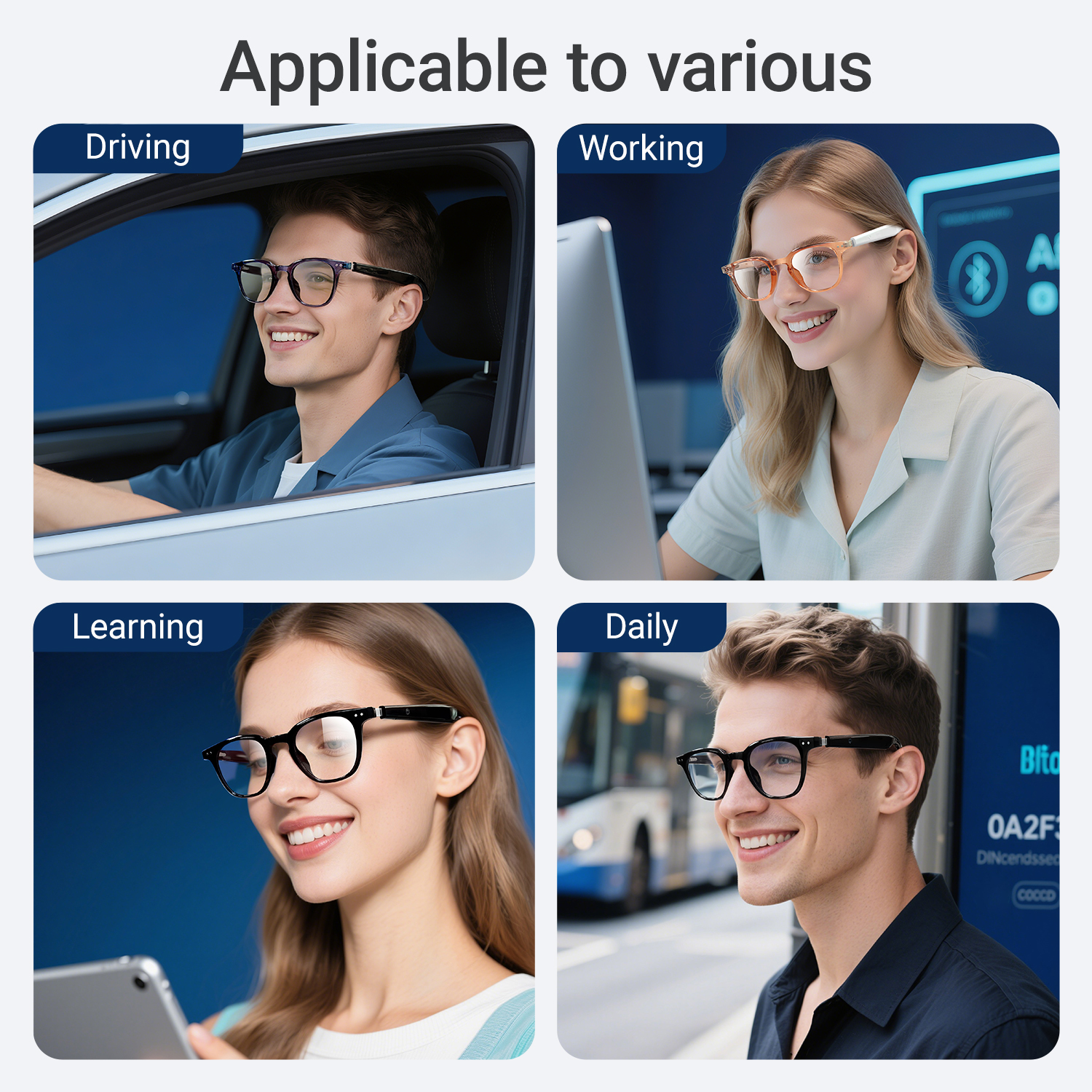 Photochromic Smart Glasses Ant - Audio Music Ai reseña y precio