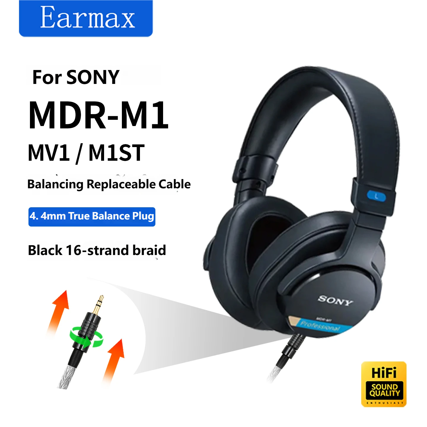 For SONY MDR-M1 MV1 M1ST 4.4mm - Cable Xlr Balanced reseña y precio