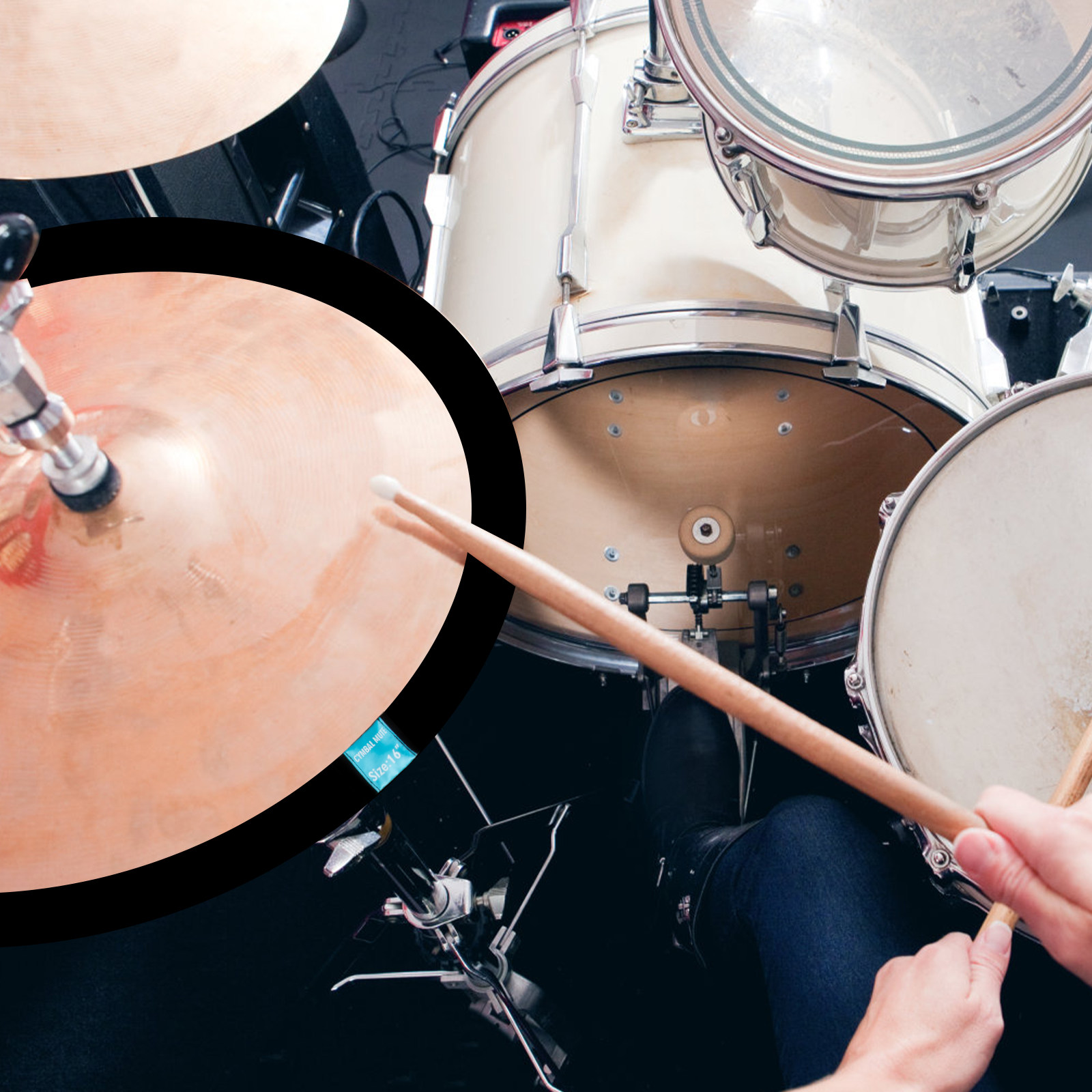 4Pcs Cymbal Mute Circles Profe - Drum Practice Pad reseña y precio