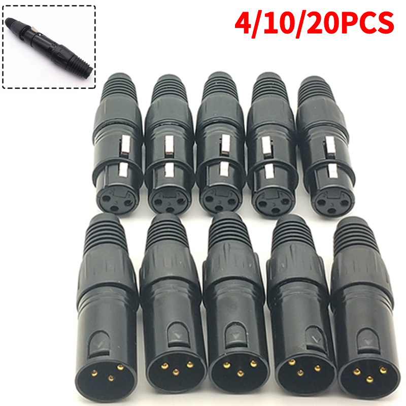 4/10/20PCS 3-Pin XLR Male to F - Cable Xlr Balanced reseña y precio