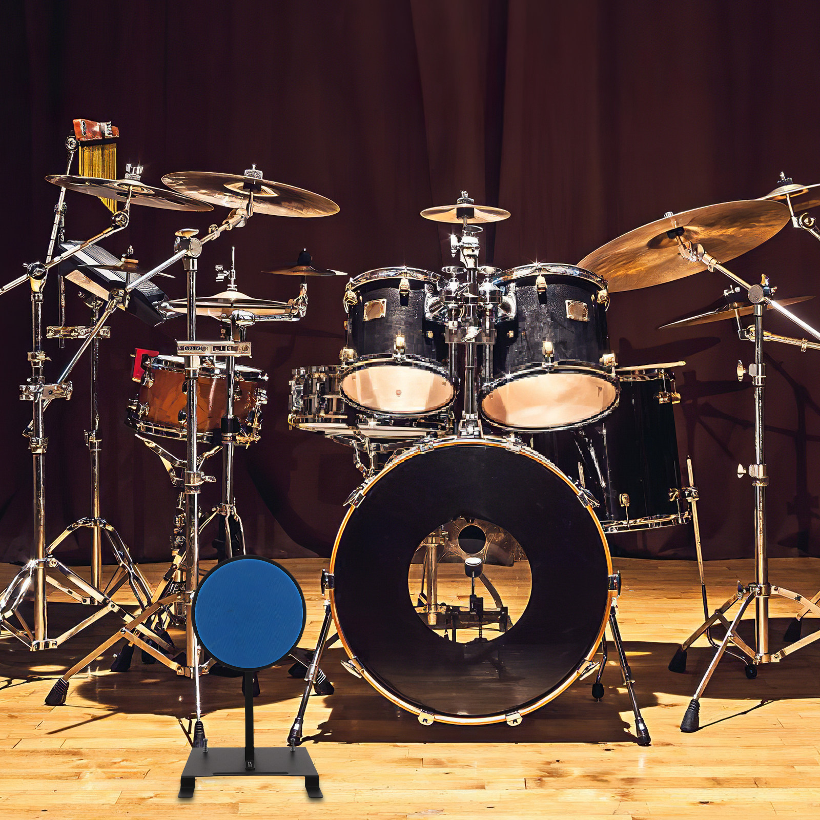 Drum Pad Practice Bass Drum Ki - Drum Practice Pad reseña y precio