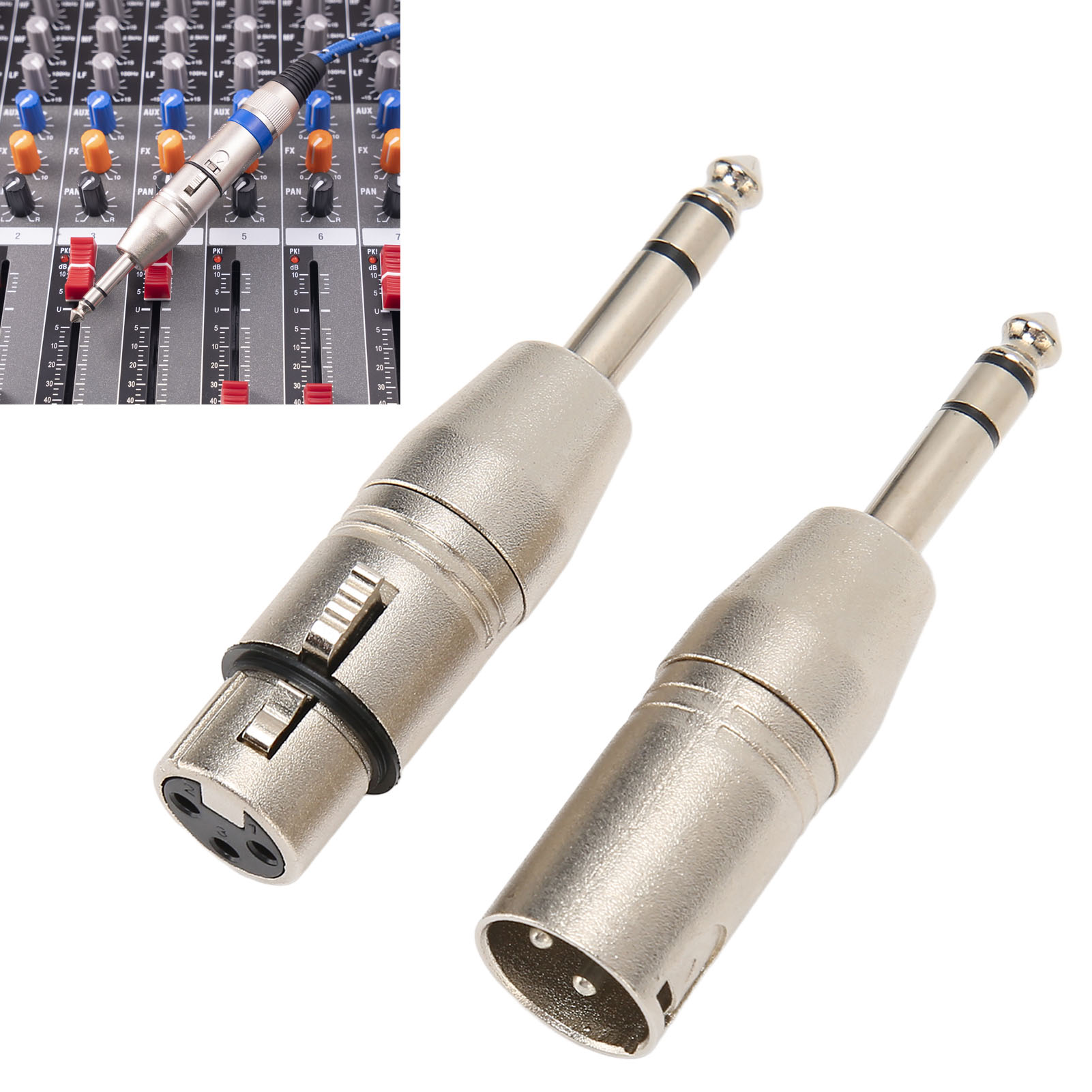 2Pcs 1/4 Inch TRS to XLR Adapt - Cable Xlr Balanced reseña y precio