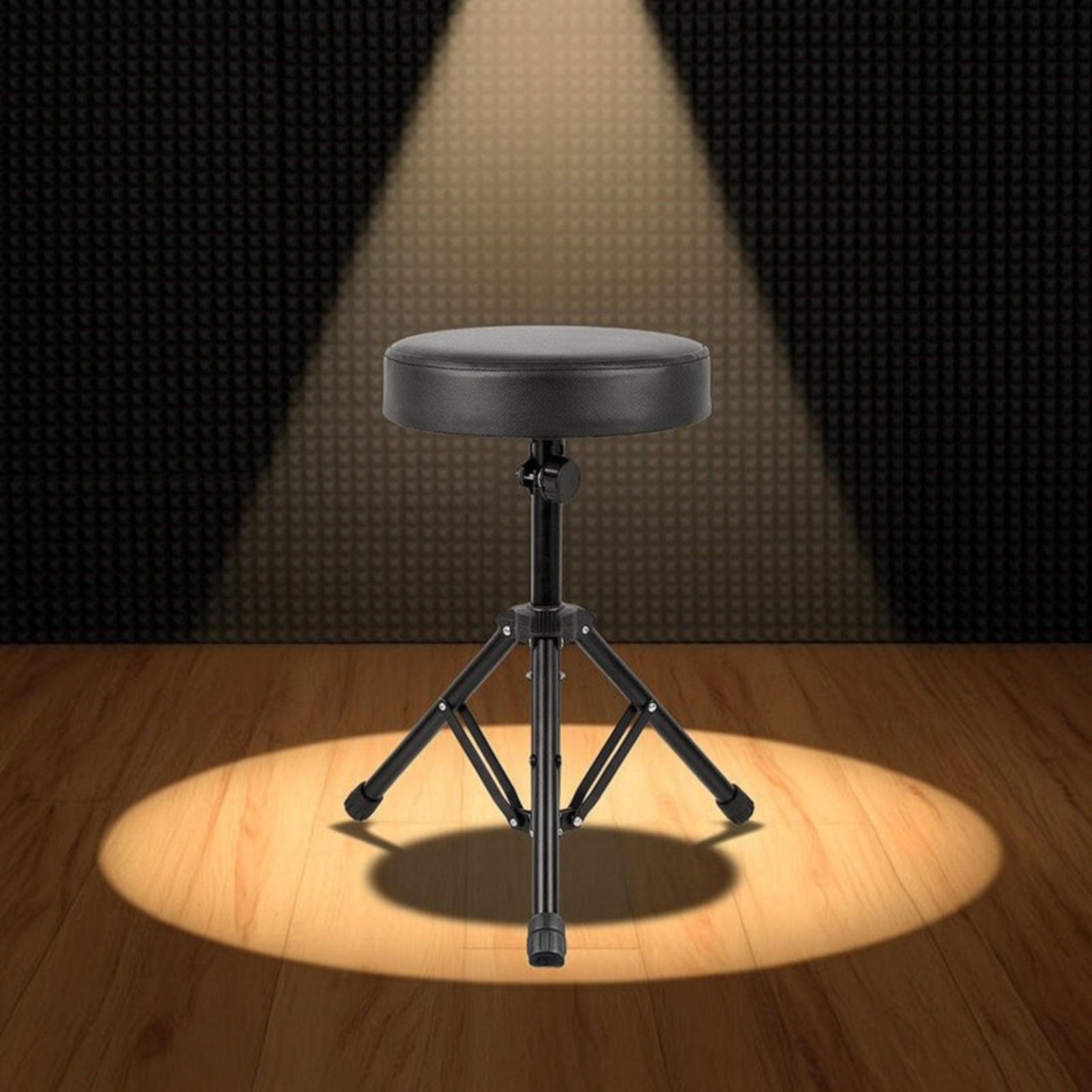 Drum Stool with Padded Seat Hi - Drum Practice Pad reseña y precio