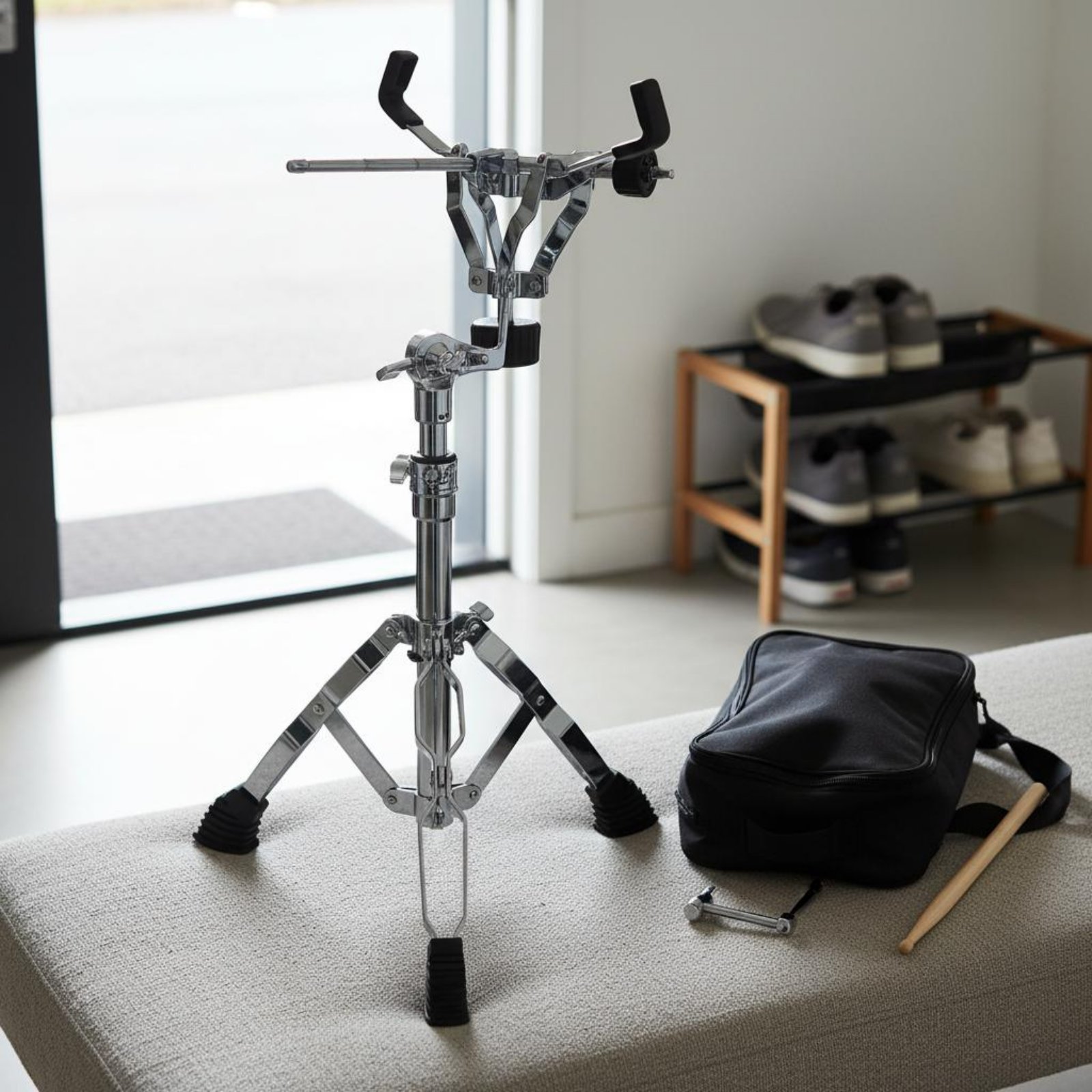 Snare Drum Stand Foldable Prac - Drum Practice Pad reseña y precio